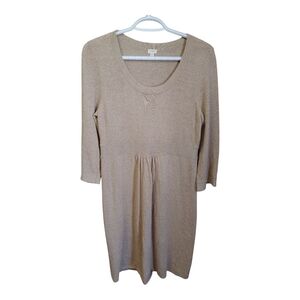 J. Crew Long Sleeve Dress in Tan